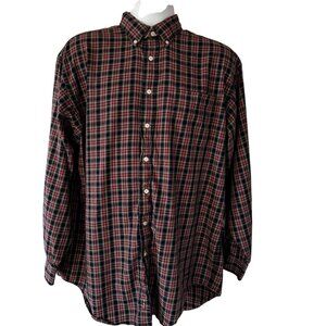 Daniel Cremieux Plaid Button-Down Long-Sleeve Shirt Large